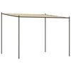 vidaXL pavillon 3x3 m 180 g/m&sup2; stof og st&aring;l beige