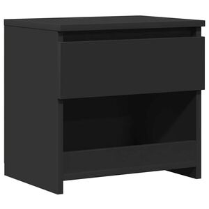 vidaXL sengebord 40x30x39 cm konstrueret tr&aelig; sort