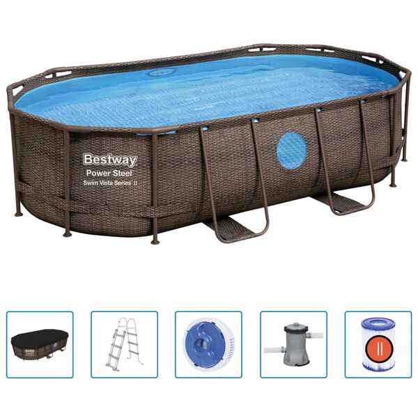 Bestway Power Steel swimmingpools&aelig;t 427x250x100 cm