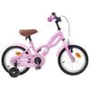 vidaXL B&oslash;rnecykel 12 tommer til 2-4 &aring;r gamle Lys pink