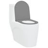 vidaXL Toilet s&aelig;de Gr&aring; 44 x 36,4 x 3,4 cm Duroplast