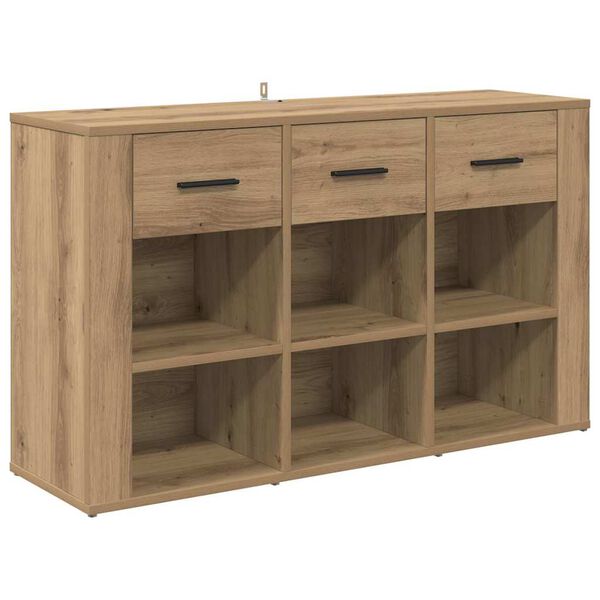vidaXL Sideboard Artisan Egetr&aelig; 100 x 30 x 59,5 cm Konstrueret tr&aelig;