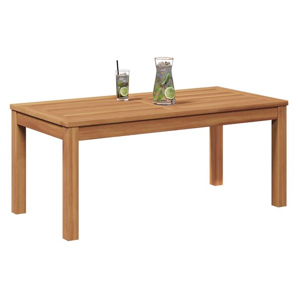 vidaXL Havemøbel Bord Naturfarvet 95 x 45 x 40 cm Massivt teaktræ