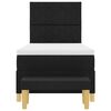 vidaXL Box spring seng med madras Sort 100 x 200 cm Stof