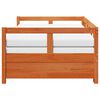 vidaXL daybed m. udtr&aelig;k madrasser 90x190cm massivt fyrretr&aelig; gyldenbrun