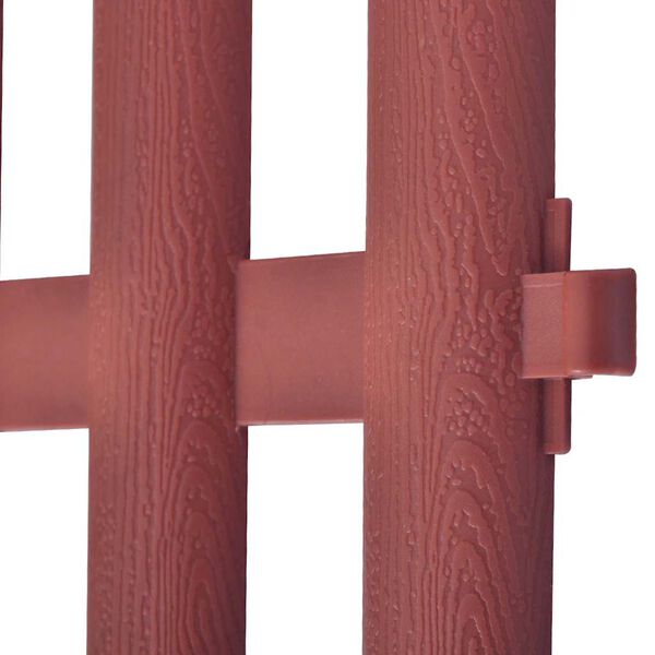 vidaXL bedhegn 17 stk. 10 m brun