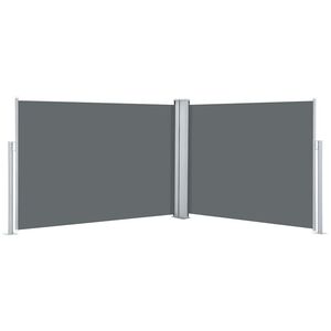 vidaXL sammenrullelig sidemarkise 120 x 1000 cm antracitgr&aring;