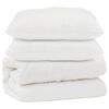 vidaXL Dyne med pude 3 stk. Hvid Mikrofiber