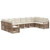 vidaXL Havesofa S&aelig;t 10 stk. Beige polyrattan