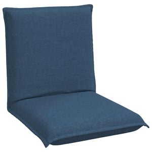vidaXL Justerbar Gulvstol Bl&aring; Stof