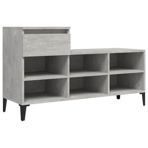 vidaXL skoreol 102x36x60 cm konstrueret tr&aelig; betongr&aring;