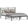 vidaXL sengeramme 150x200 cm uden madras konstrueret tr&aelig; sonoma-eg