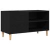 vidaXL Pladeskab 84,5 x 38 x 48 cm Konstrueret tr&aelig; Sort eg