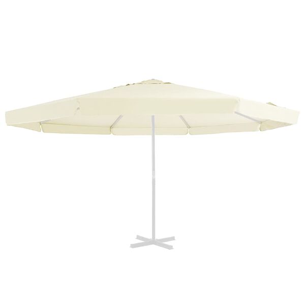 vidaXL udskiftningsdug til parasol 515 cm sandfarvet