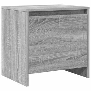 vidaXL sengebord 45x34x44,5 cm konstrueret tr&aelig; gr&aring; sonoma-eg