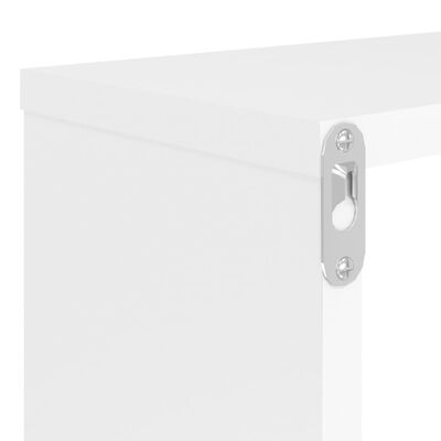 vidaXL væghylder 4 stk. 80x15x26,5 cm kubeformet spånplade hvid
