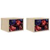 vidaXL V&aelig;gmonteret natbord KIEL 2 stk. Sonoma-eg 36 x 33 x 25 cm