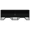 vidaXL tv-bord 122x34x41 cm konstrueret tr&aelig; sort