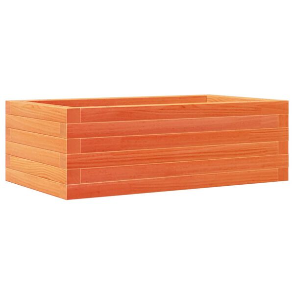 vidaXL plantekasse 70x40x23 cm massivt fyrretr&aelig; gyldenbrun