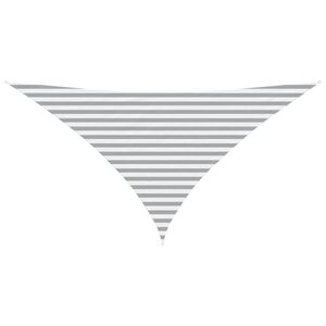 vidaXL Solskygge sejl Lys Gr&aring; og Hvid 3,5 x 3,5 x 4,9 m