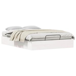 vidaXL Otmansengestel med opbevaring Hvid 120 x 200 cm
