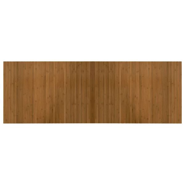 vidaXL gulvt&aelig;ppe 70x200 cm rektangul&aelig;r bambus brun