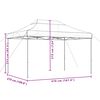 vidaXL Party Tent Sort 279 x 410 x 315 cm Oxford stof