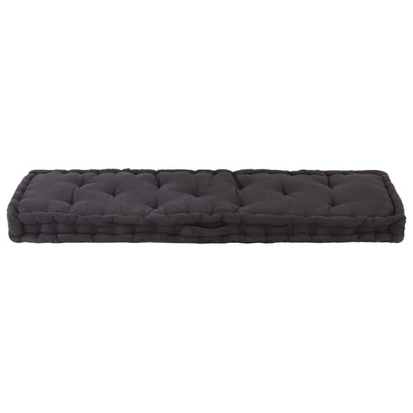 vidaXL hynde til pallesofa 120x40x7 cm sort