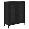 vidaXL Highboard Sort eg 69,5 x 34 x 180 cm Konstrueret tr&aelig;
