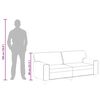 vidaXL 2-personers sofa 140 cm kunstl&aelig;der gr&aring;