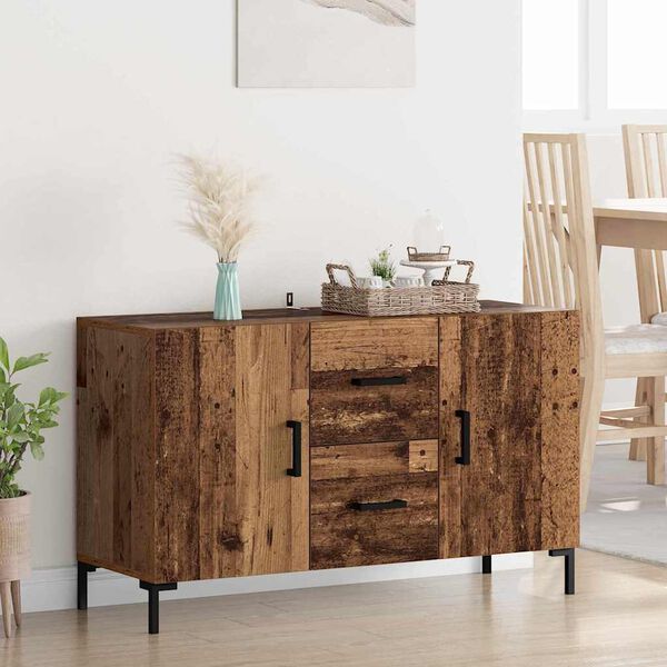 vidaXL Sideboard Gammelt tr&aelig; 100 x 36 x 60 cm Konstrueret tr&aelig;