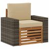 vidaXL Udend&oslash;rs Mellem Sofa Massivt Akacietr&aelig; Naturfarvet