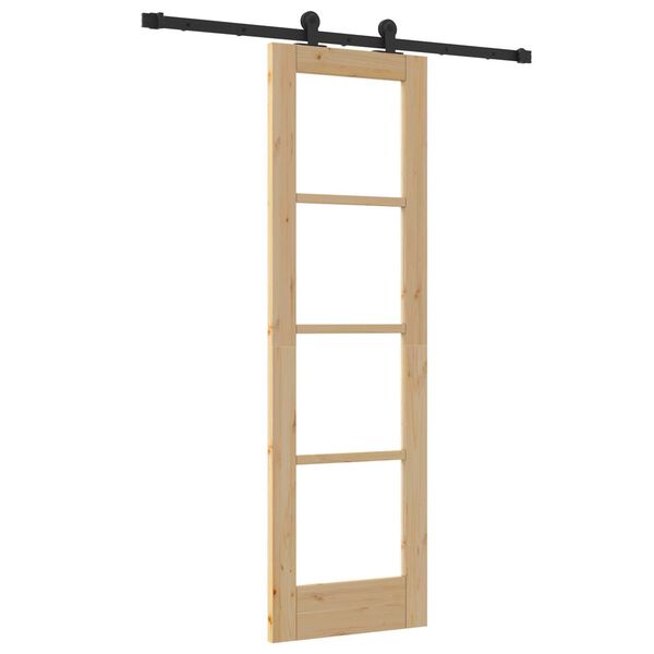 vidaXL Skyded&oslash;r ORKDAL Naturfarvet 61 x 198,5 cm