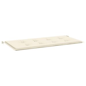 vidaXL hynde til haveb&aelig;nk 120x50x3 cm oxfordstof cremefarvet