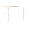 vidaXL solsejl til campingvogn 3x2x2,15 m beige