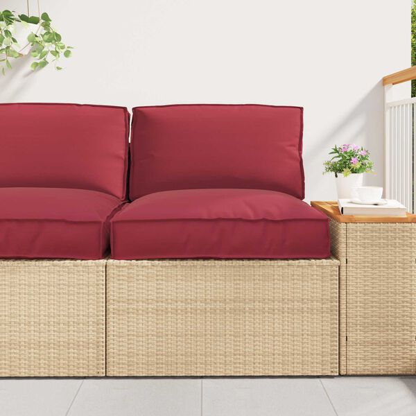 vidaXL Palle Pudes&aelig;t 2 pcs Beige Oxford stof