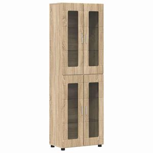 vidaXL Highboard FLORIN 60 x 35 x 182 cm Sonoma eg Konstrueret tr&aelig;