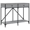 vidaXL konsolbord 100x39x78,5 cm konstrueret tr&aelig; gr&aring; sonoma-eg