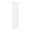 vidaXL Skyded&oslash;r ORKDAL 61 x 198,5 cm Konstrueret tr&aelig; Hvid