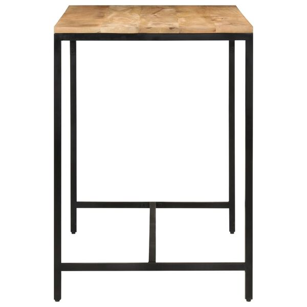 vidaXL konsolbord 110x55x75 cm massivt ru mangotr&aelig; og jern