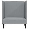 vidaXL H&oslash;j ryg sofa Lysegr&aring; 109 x 56 x 121 cm Stof
