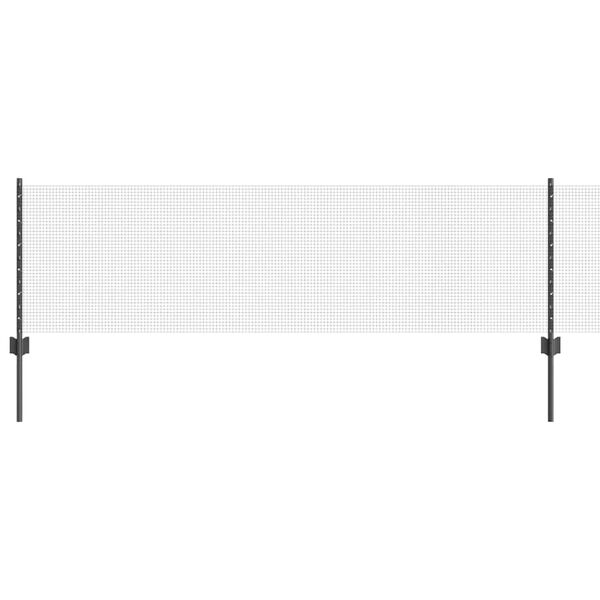 vidaXL Hegn med post Gr&aring; 0,6 x 10 m St&aring;l og PVC
