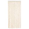 vidaXL flueforh&aelig;ng 90x200 cm chenille beige og hvid