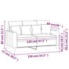 vidaXL 2-personers sofa 120 cm fl&oslash;jl brun