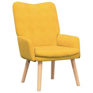 vidaXL l&aelig;nestol Lys Gul 63 x 67 x 94 cm Stof
