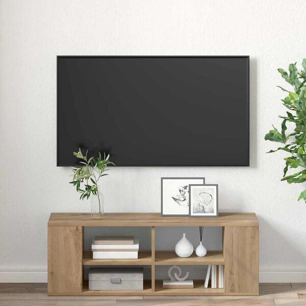 vidaXL TV-m&oslash;bels&aelig;t Artisan Egetr&aelig; 102 x 35 x 35 cm Konstrueret tr&aelig;