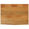 vidaXL bordplade 70x60x2,5 cm naturlig kant massivt mangotr&aelig;