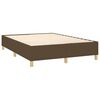vidaXL Boxspring sengeramme 140x200 cm stof m&oslash;rkebrun