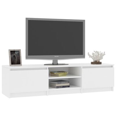 vidaXL tv-bord 140x40x35,5 cm konstrueret træ hvid