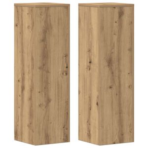 vidaXL plantestativer 2 stk. 25x25x80 cm konstrueret tr&aelig; egetr&aelig;sfarvet